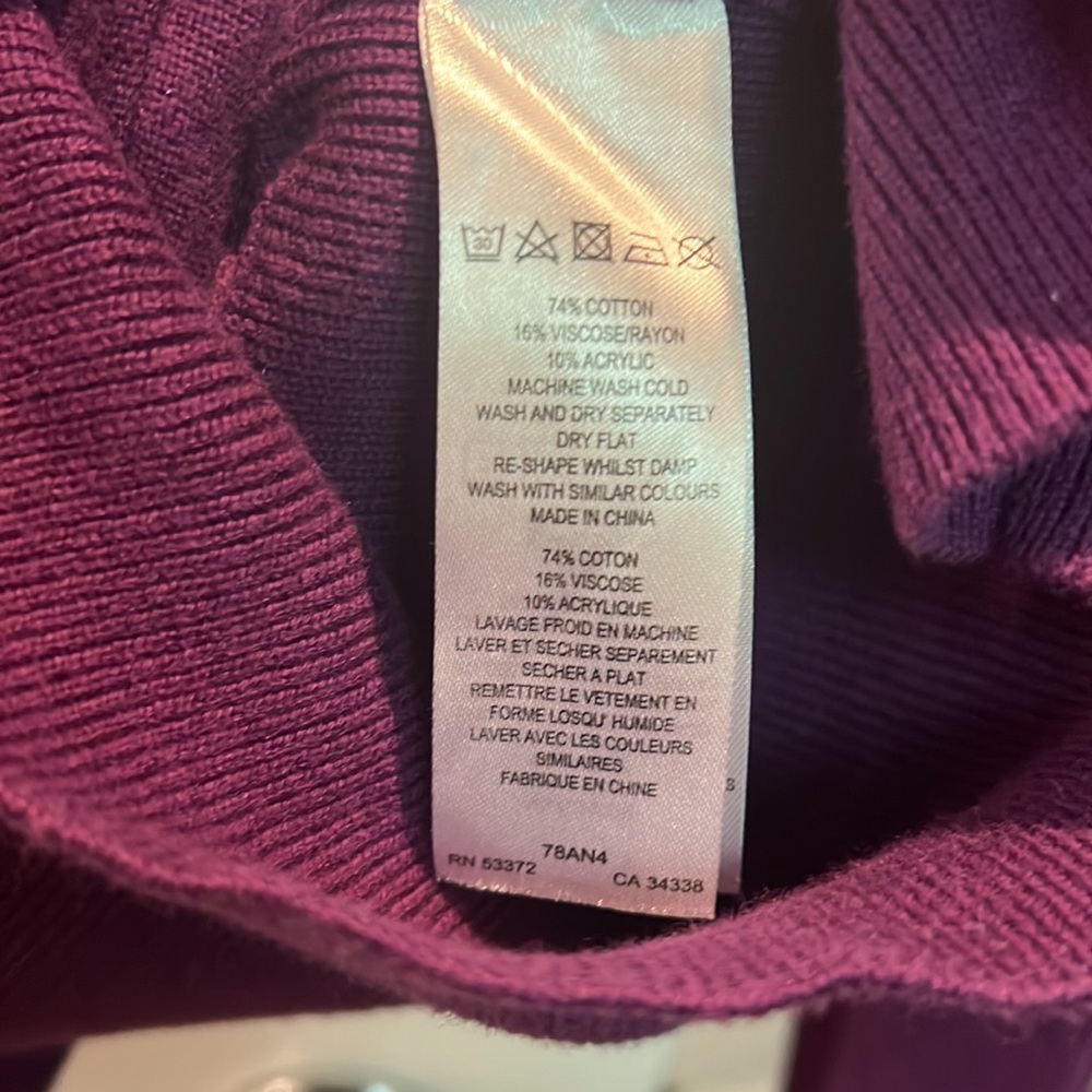 French Connection Purple Sweater - Picture 9 of 9